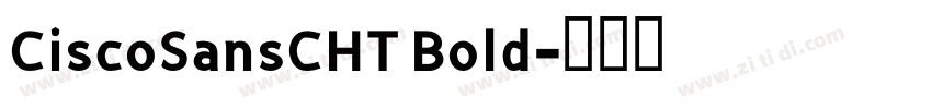 CiscoSansCHT Bold字体转换